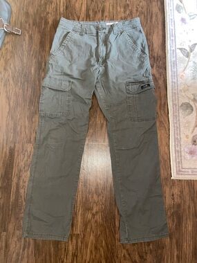 Men's Grey Cargo Pants - Wrangler Relaxed Fit